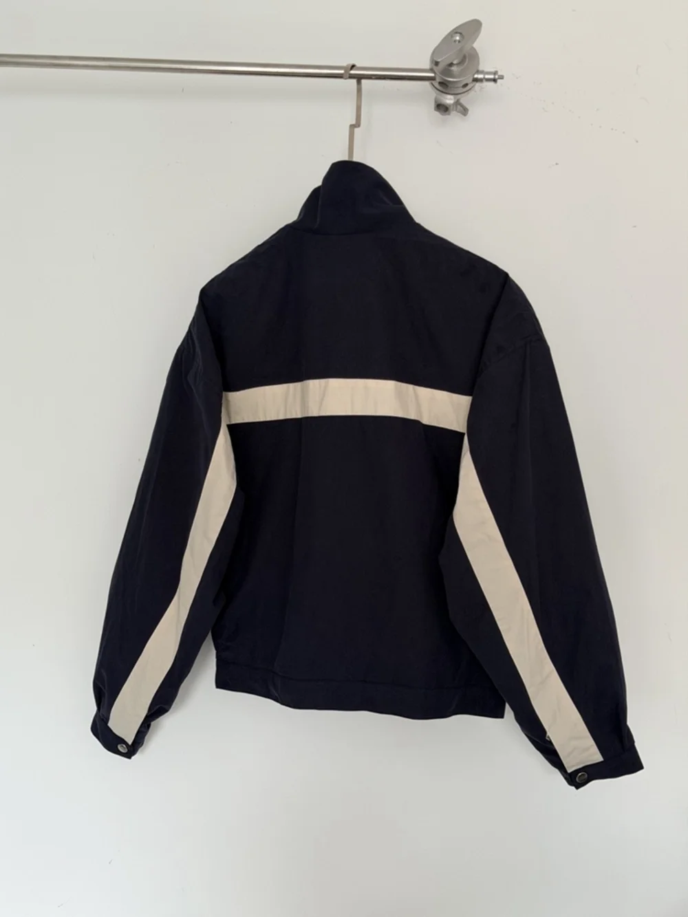 ✨Yves Saint Laurent Navy Color Block Zip Up Track Jacket